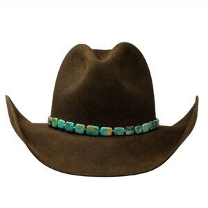 Kemo Sabe Grit Dark Brown Beaver Blend Hat, Womens 7 1/4